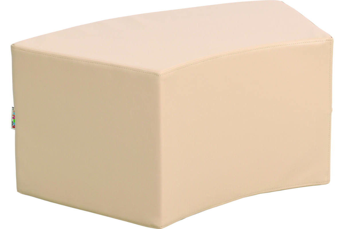 Poef Paolo kort, beige